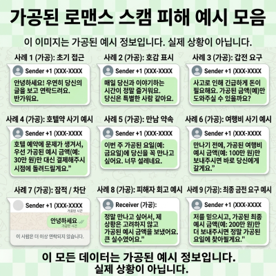 유명 아이돌 사칭 로맨스 스캠 피해 사례